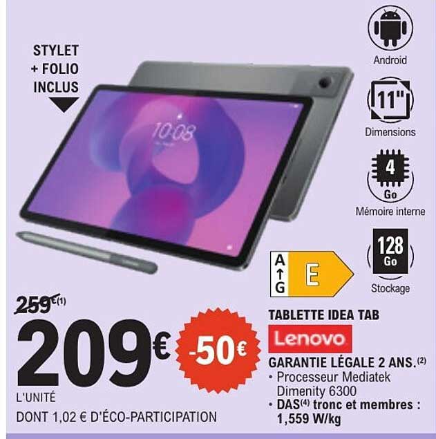 TABLETTE IDEA TAB Lenovo