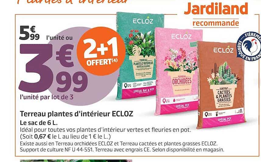 Terreau plantes d'intérieur ECLOZ