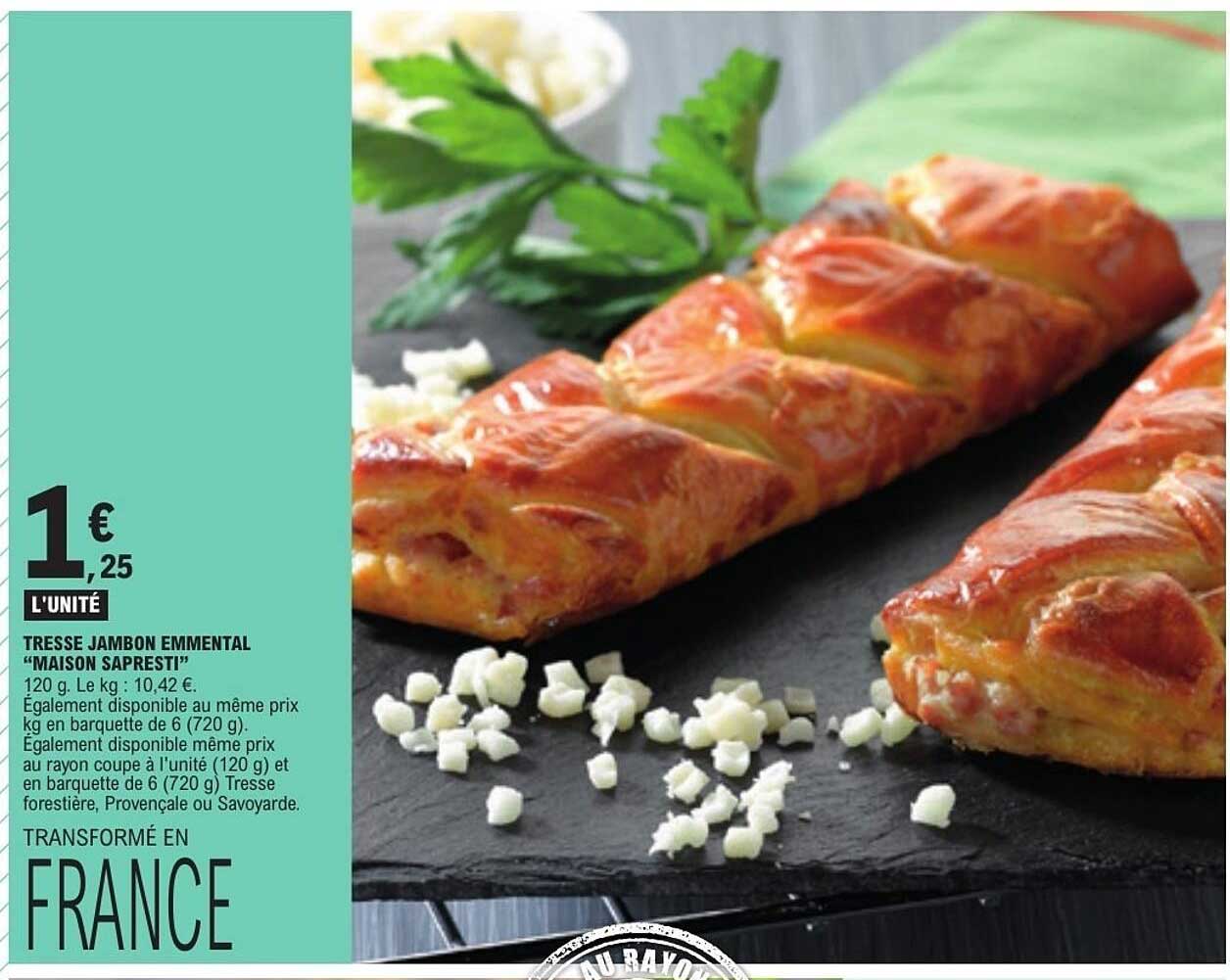 TRESSE JAMBON EMMENTAL “MAISON SAPRESTI”