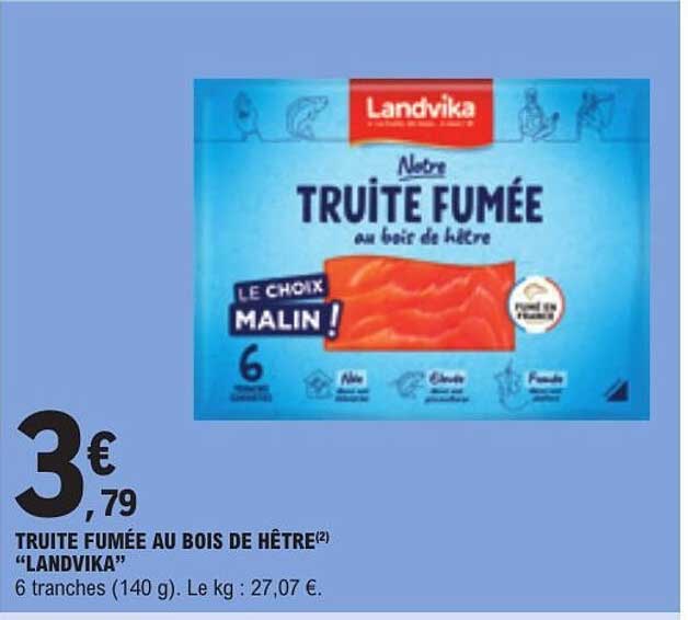 TRUITE FUMÉE AU BOIS DE HÊTRE «LANDVIKA»