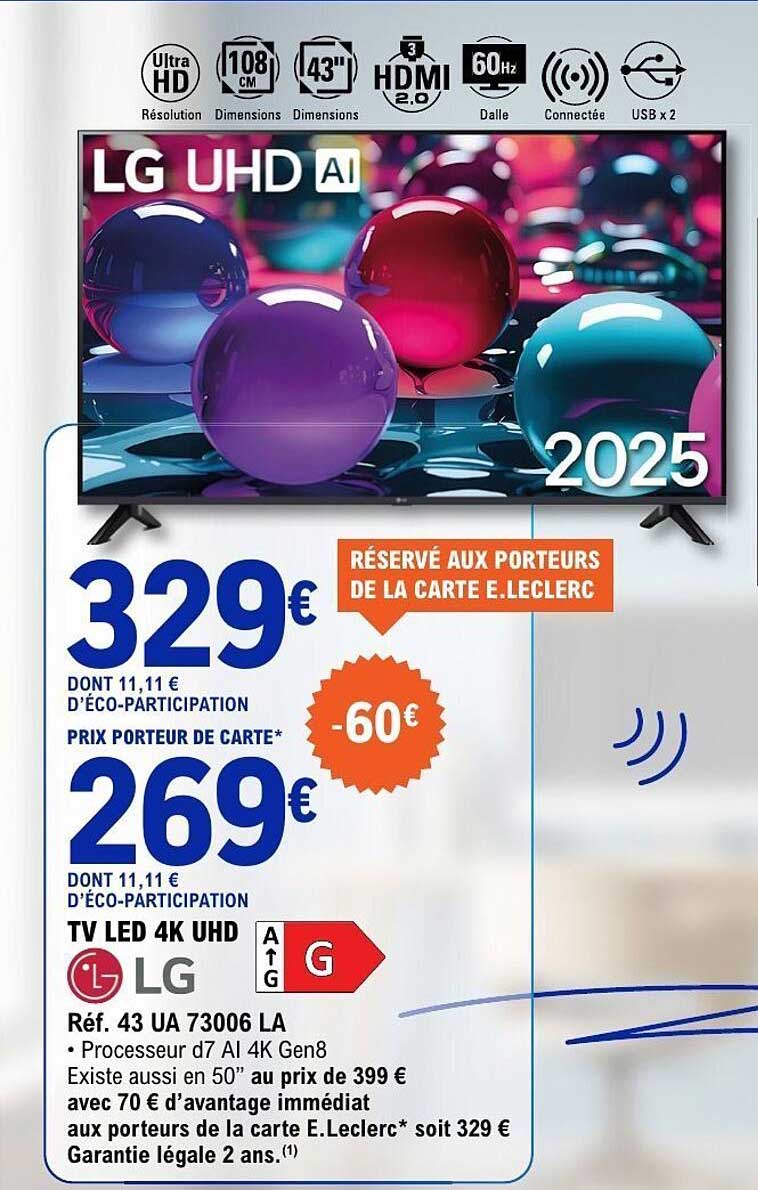 TV LED 4K UHD LG