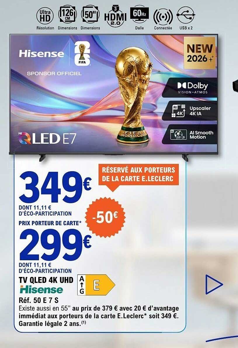 TV QLED 4K UHD Hisense