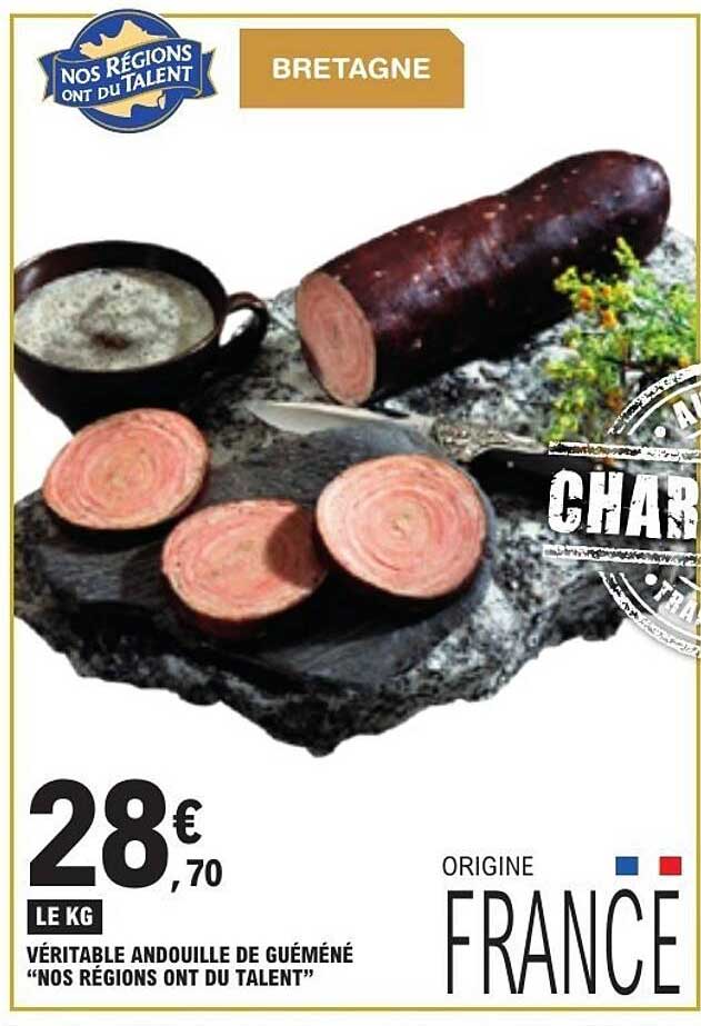 VÉRITABLE ANDOUILLE DE GUÉMÉNÉ “NOS RÉGIONS ONT DU TALENT”