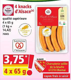 4 knacks d'Alsace(a)