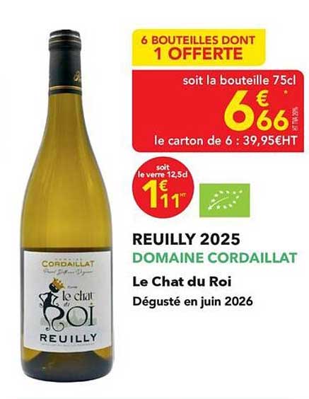 6 BOUTEILLES DONT 1 OFFERTE