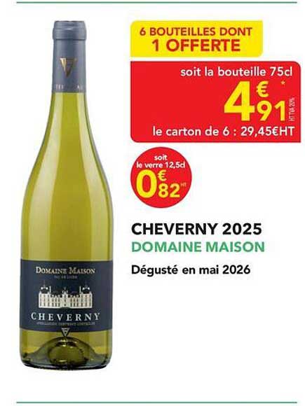 6 BOUTEILLES DONT 1 OFFERTE