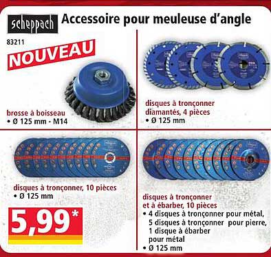 Accessoire pour meuleuse d'angle