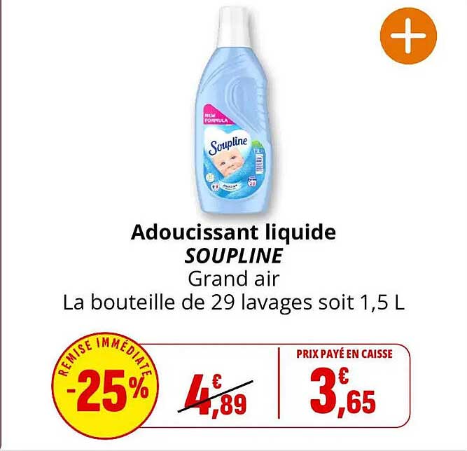 Adoucissant liquide SOUPLINE Grand air