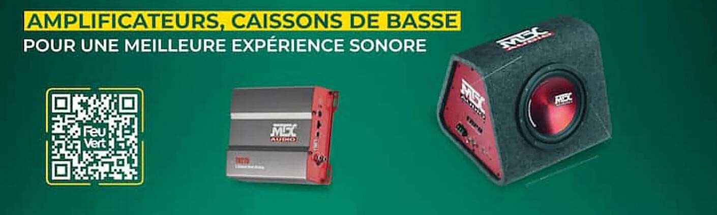 AMPLIFICATEURS, CAISSONS DE BASSE POUR UNE MEILLEURE EXPÉRIENCE SONORE
