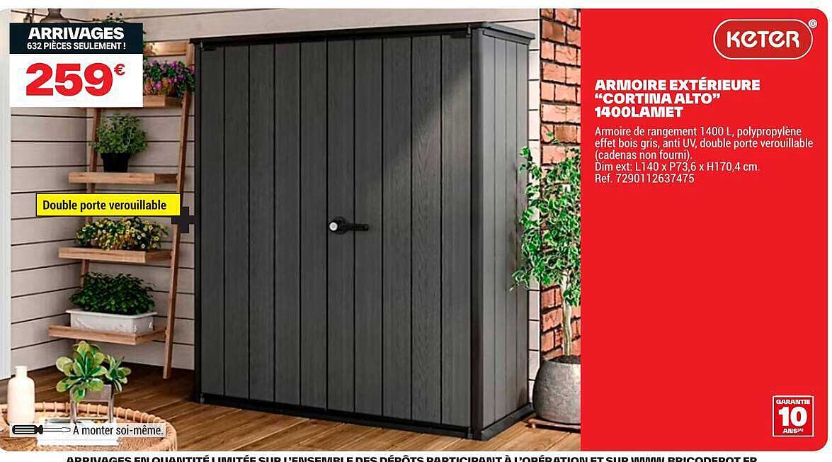 ARMOIRE EXTÉRIEURE “CORTINA ALTO” 1400LAMET