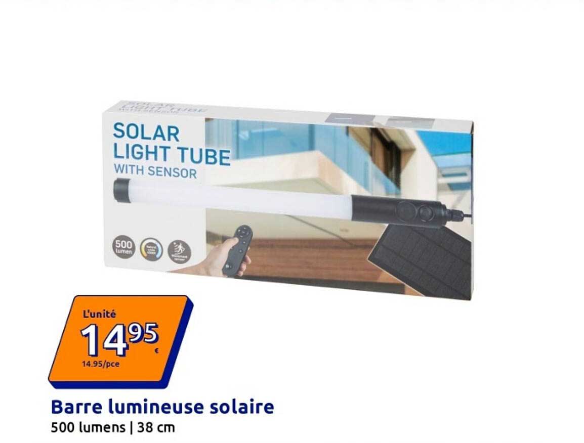 Barre lumineuse solaire