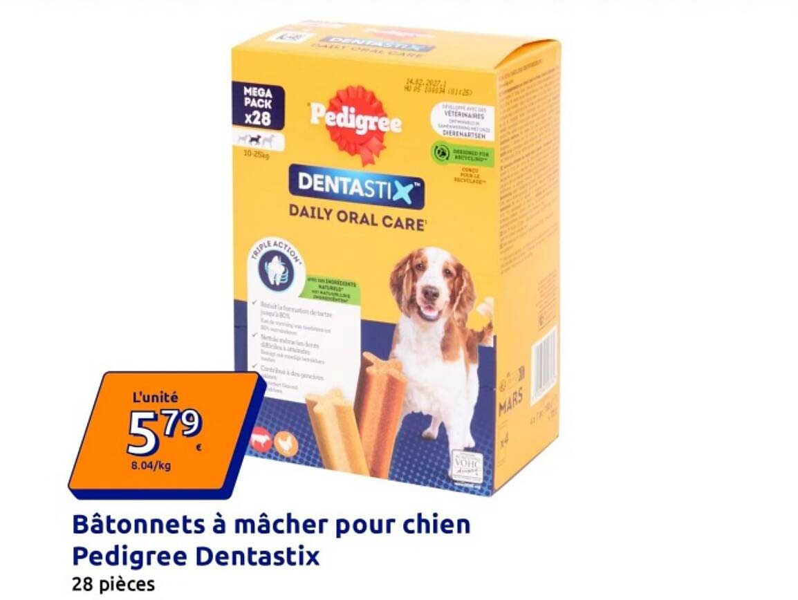 Bâtonnets à mâcher pour chien Pedigree Dentastix