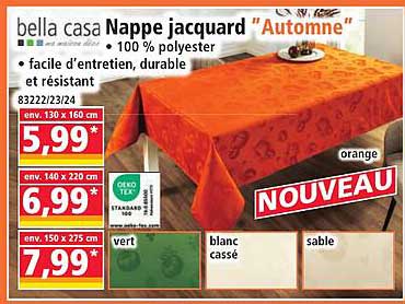 bella casa Nappe jacquard “Automne”