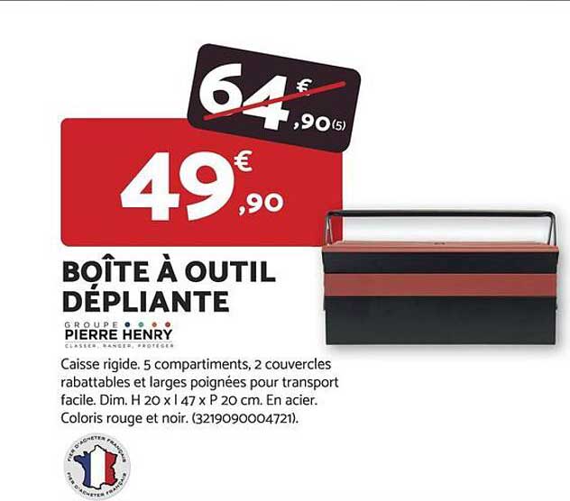 BOÎTE À OUTIL DÉPLIANTE