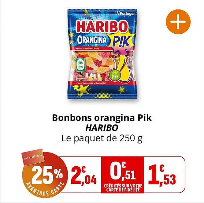 Bonbons orangina Pik HARIBO