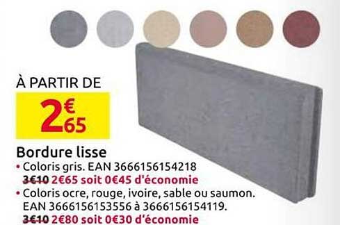 Bordure lisse