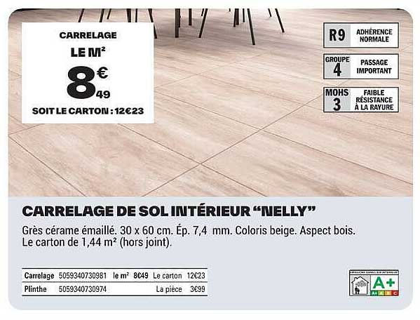 CARRELAGE DE SOL INTÉRIEUR “NELLY”