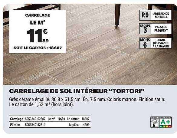 CARRELAGE DE SOL INTÉRIEUR “TORTORI”
