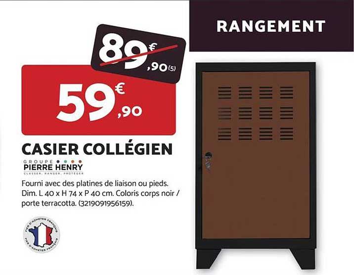 CASIER COLLÉGIEN