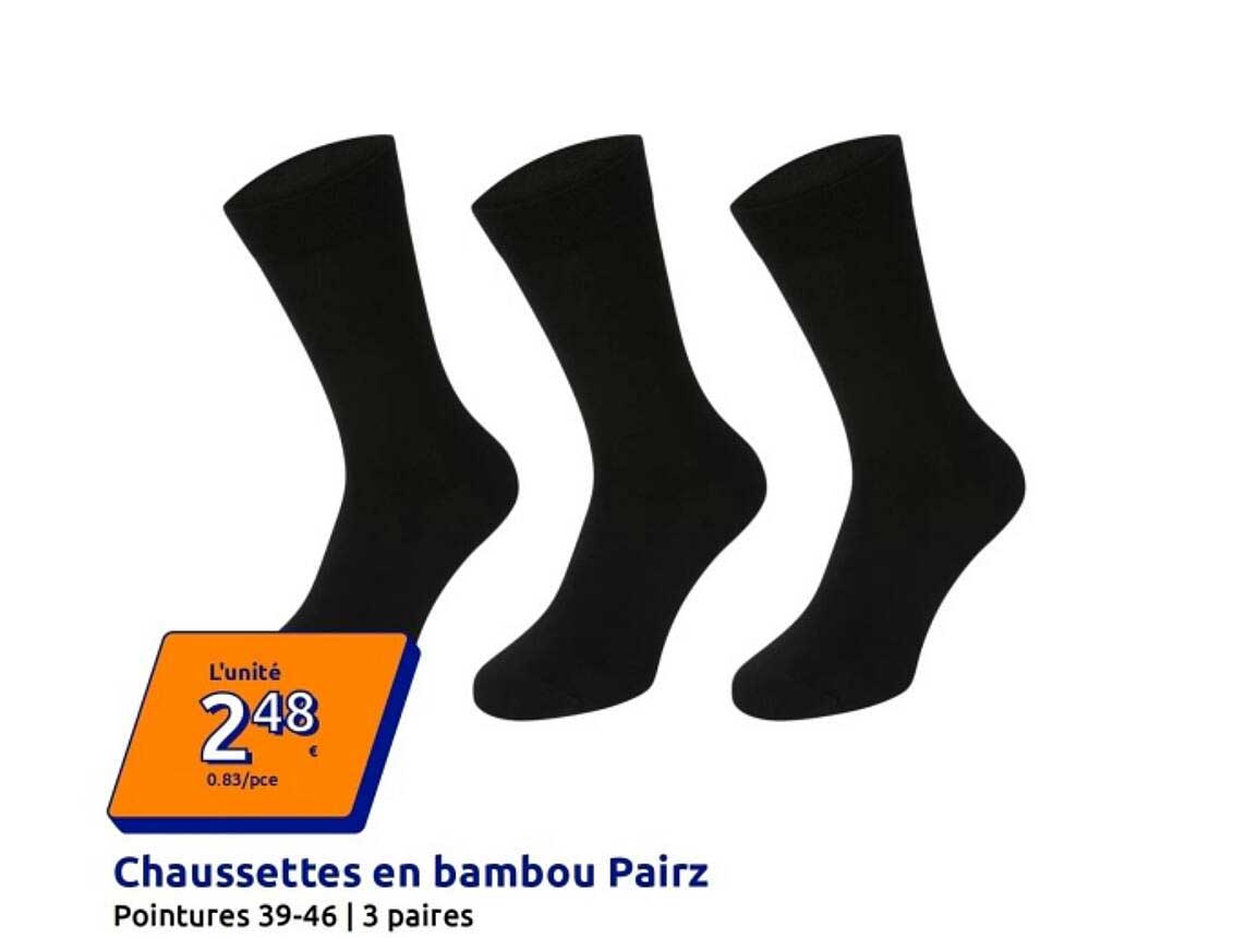 Chaussettes en bambou Pairz