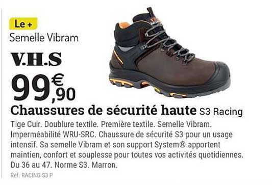 Chaussures de sécurité haute S3 Racing