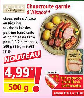 Choucroute garnie d’Alsace