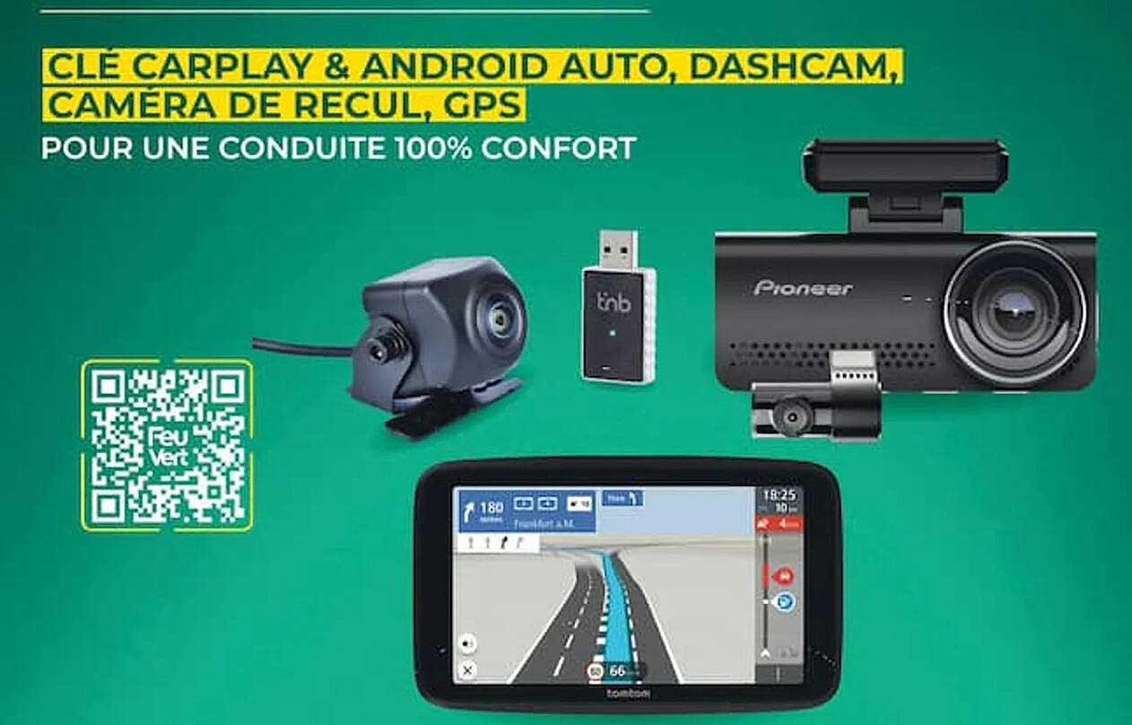 CLÉ CARPLAY & ANDROID AUTO, DASHCAM, CAMÉRA DE RECUL, GPS