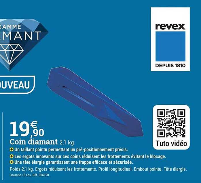 Coin diamant 2,1 kg