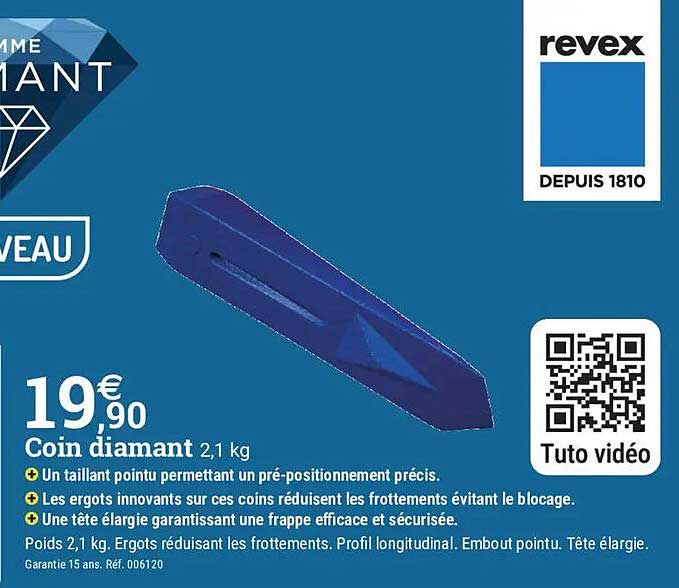 Coin diamant 2,1 kg