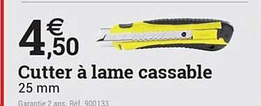 Cutter à lame cassable