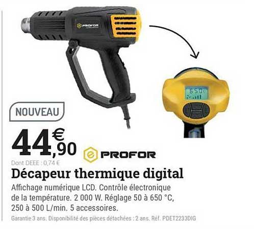 Décapeur thermique digital
