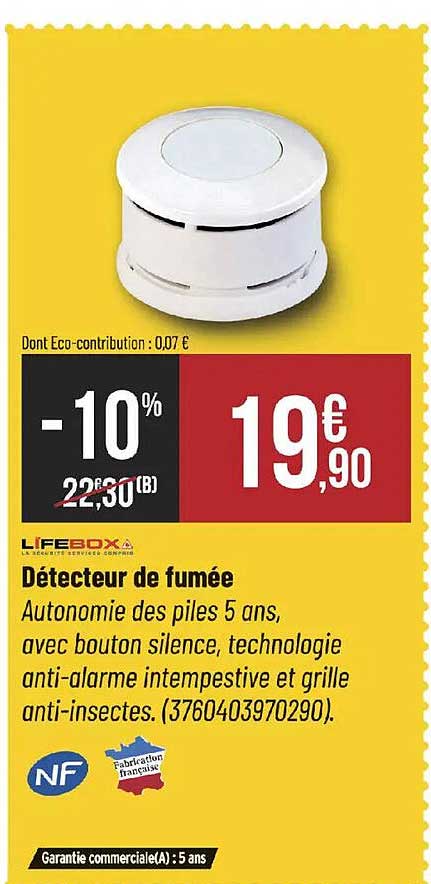 Détecteur de fumée