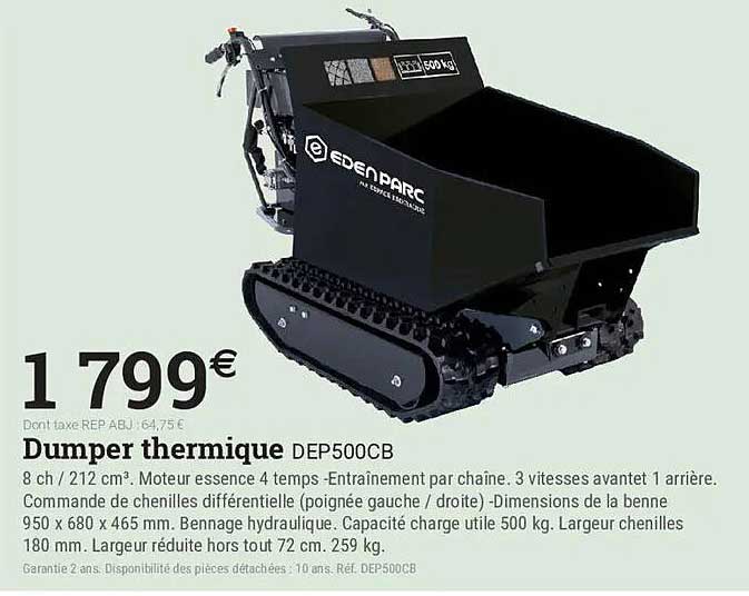 Dumper thermique DEP500CB