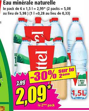 Eau minérale naturelle