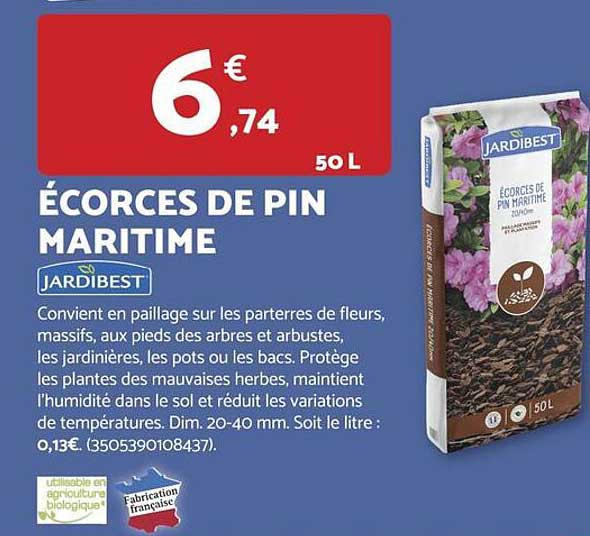 ÉCORCES DE PIN MARITIME