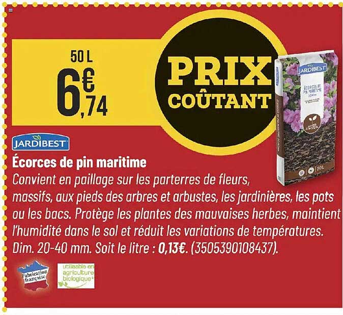 Écorces de pin maritime