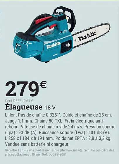Élagueuse 18 V