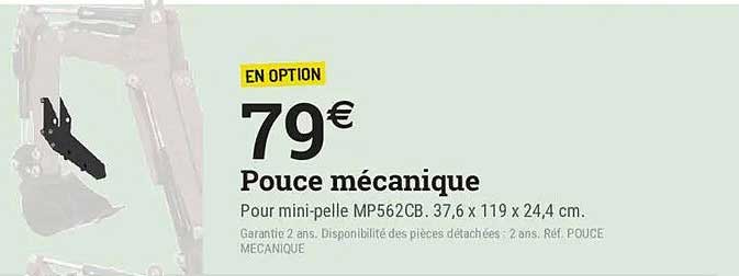 EN OPTION 79€ POUCE MÉCANIQUE