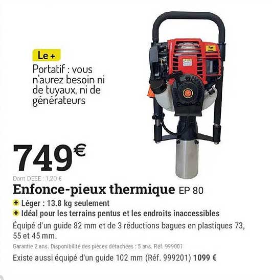 Enfonce-pieux thermique EP 80
