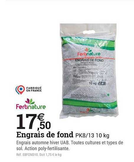 Engrais de fond PK8/13 10 kg