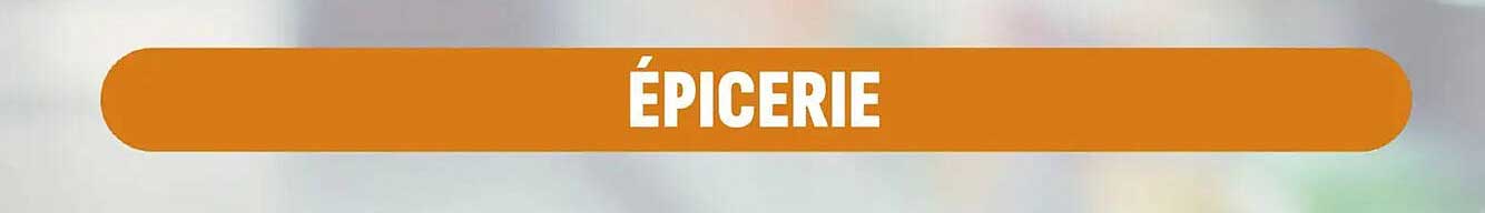ÉPICERIE