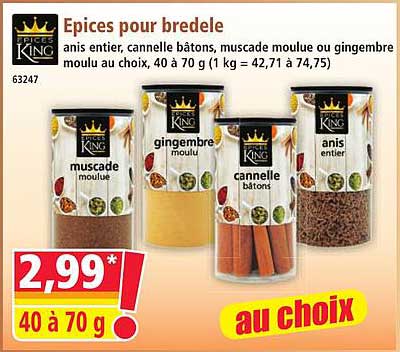 Epices pour bredle