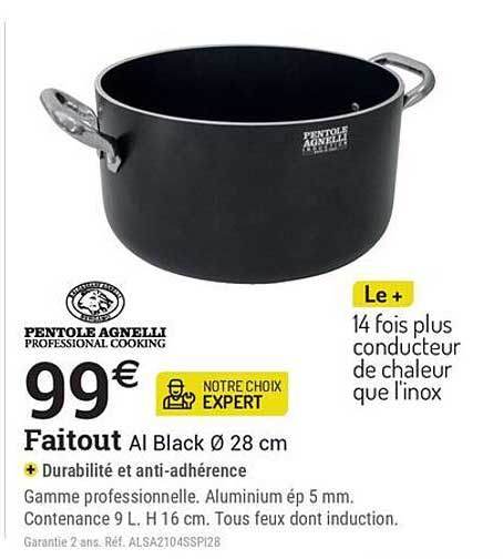 Faitout Al Black Ø 28 cm