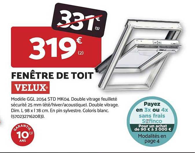 FENÊTRE DE TOIT VELUX