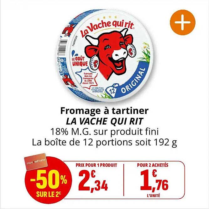 Fromage à tartiner LA VACHE QUI RIT