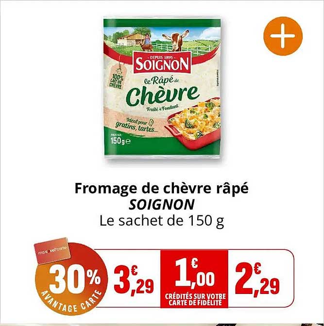 Fromage de chèvre râpé SOIGNON