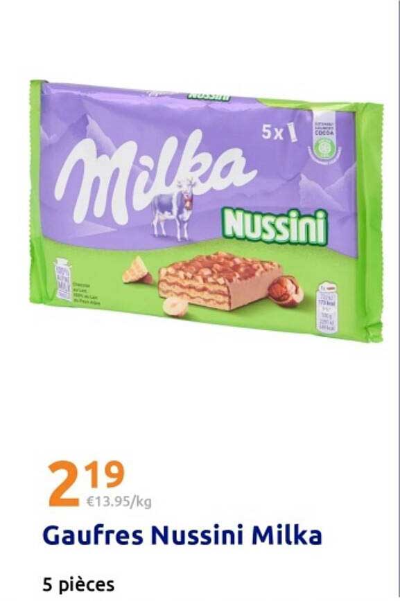 Gaufres Nussini Milka