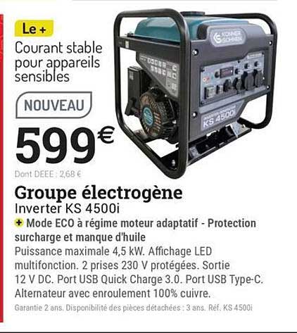 Groupe électrogène Inverter KS 4500i