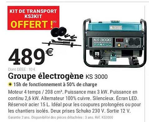 Groupe électrogène KS 3000