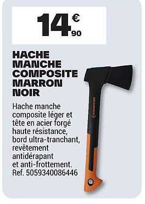 HACHE MANCHE COMPOSITE MARRON NOIR